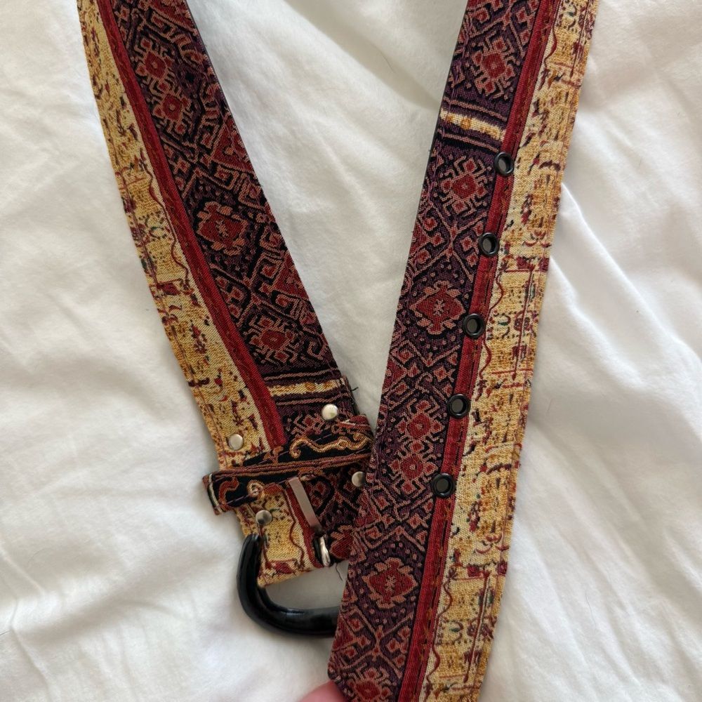 Boho Tapestry Fabric Belt – Size 10 - Picture 8 of 8